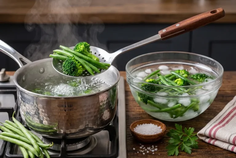 O que é branquear legumes e por que deixa a cor tão viva?