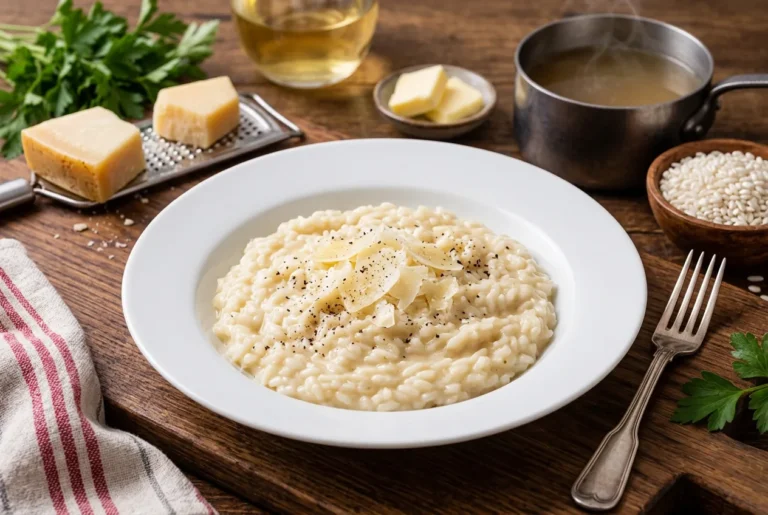 O segredo do risoto cremoso: técnica, caldo e ponto certo