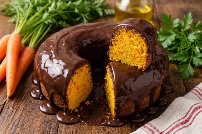 Bolo de cenoura com cobertura de chocolate fofinho: receita de liquidificador